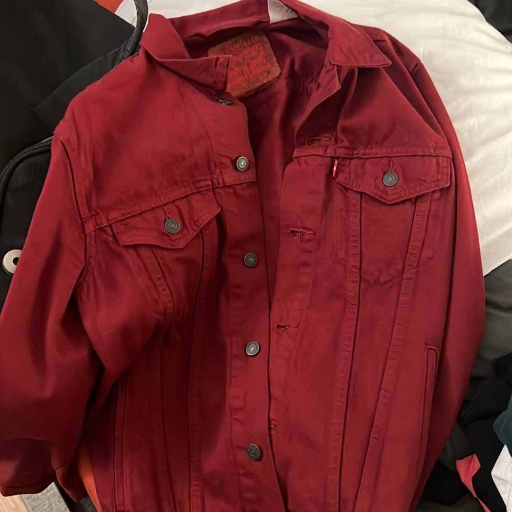Levis jacket red size M barely worn